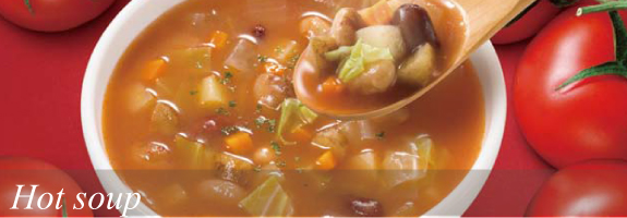 野菜をMotto!!具だくさんの満足ホットスープ